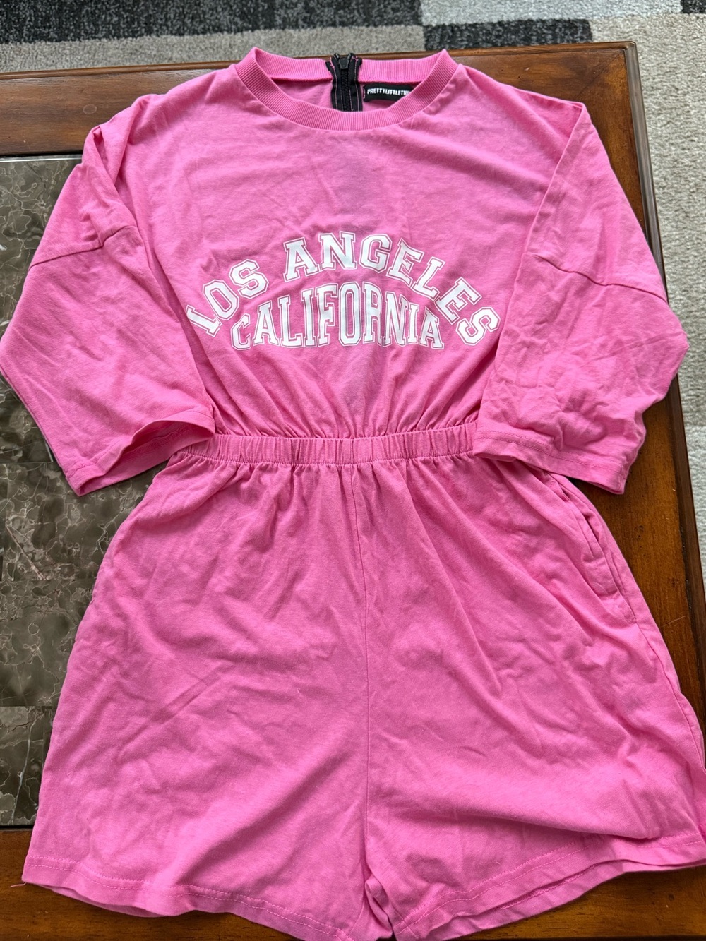 NWT Pink Los Angeles T Shirt Romper